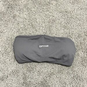 DFYNE Gray Bandeau Sports Bra
